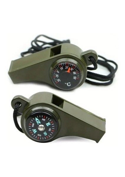 Pusulalı Çok Fonksiyonlu Acil Durum Düdüğü indirimleri