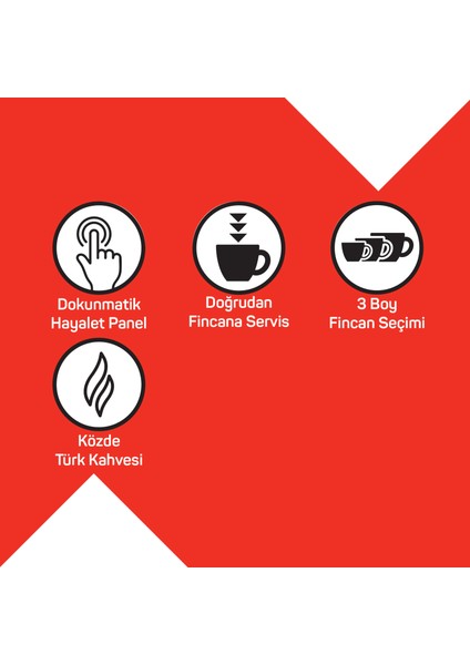 OK0040-2000 Elite Türk Kahve Makinesi Siyah-Krom