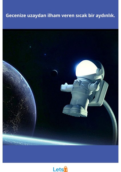 USB Astronot Lamba Eğlenceli Gece Işığı fiyatları