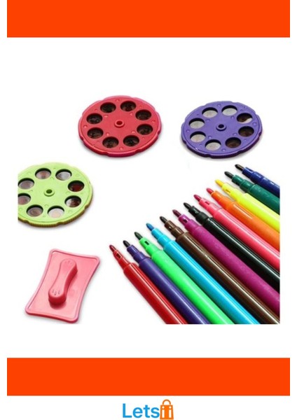 Zürafa Tasarımlı Projeksiyonlu Boyama Tahtası Eğlenceli Çocuk Oyun Seti fırsatları