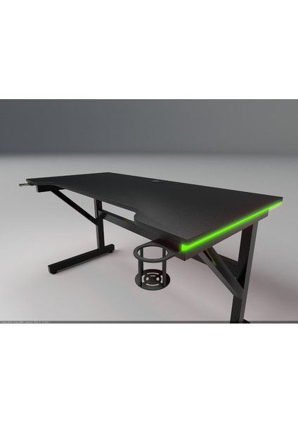 Led'li 115X65X76 Rgb'li Kumandalı Oyuncu Masası