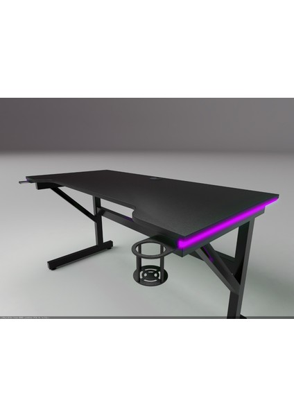 Led'li 115X65X76 Rgb'li Kumandalı Oyuncu Masası