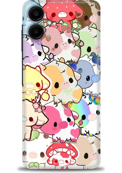 Samsung Galaxy A06 Hd Baskılı Kılıf + 9h Nano Tam Kaplayan Ekran Koruyucu 491