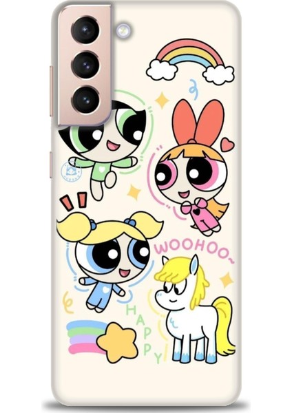 Samsung Galaxy S21 Plus Hd Baskılı Kılıf + 9h Nano Tam Kaplayan Ekran Koruyucu 129