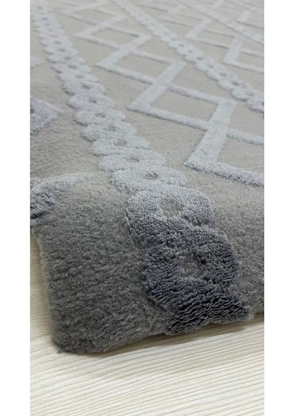 Örgü Model Welsoft Halı Örtüsü Koyu Gri Renk - 200 x 300 fiyatları