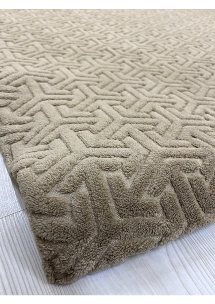 Labirent Model Welsoft Halı Örtüsü Vizon Renk - 200 x 300 fiyatları