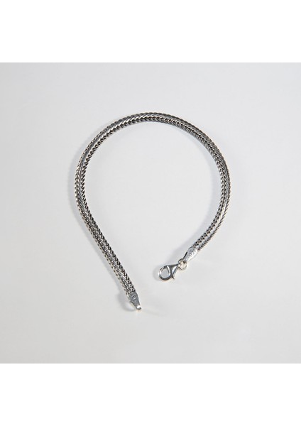 3n Balıksırtı Tilki Kuyruğu Gümüş Bileklik modelleri