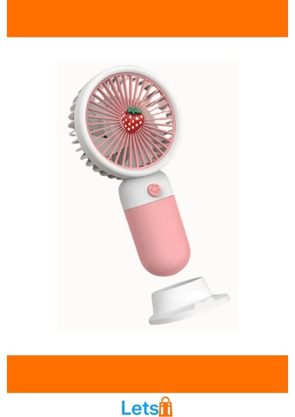 Sevimli Tasarımlı USB Şarjlı Telefon Tutuculu El Fanı fırsatları