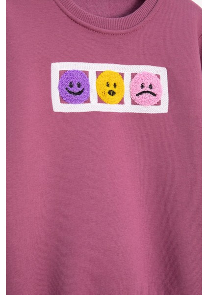 Gül Kurusu Gülenyüz Nakışlı Şardonlu Kız Çocuk Eşofman Takımı 23359 fiyatları