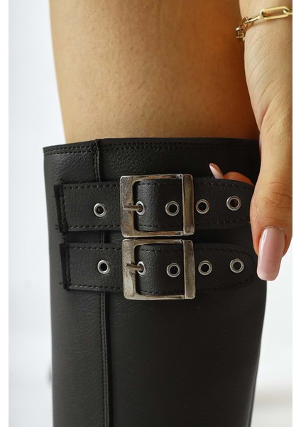 Kadın Siyah Kısa Çizme Bot - Siyah - 36 indirimleri