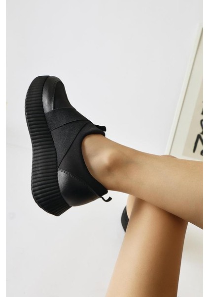 Fendii 02994 Bağcıksız Yüksek Taban Kadın Spor Ayakkabı modelleri