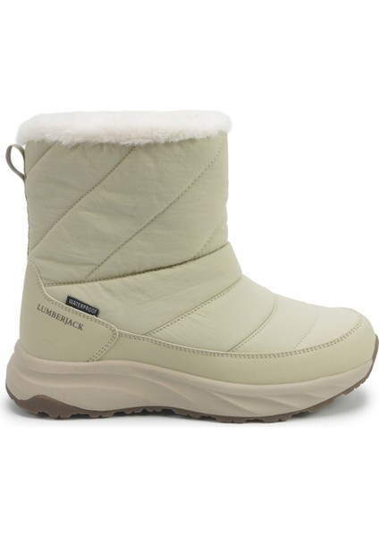 Evızande 5pr Kırık Beyaz Kadın Kürklü Bot