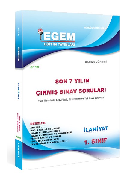 Aöf 1. Sınıf Ilahiyat Bahar Dönemi Çıkmış Sınav Soruları ( 2012-2018 )