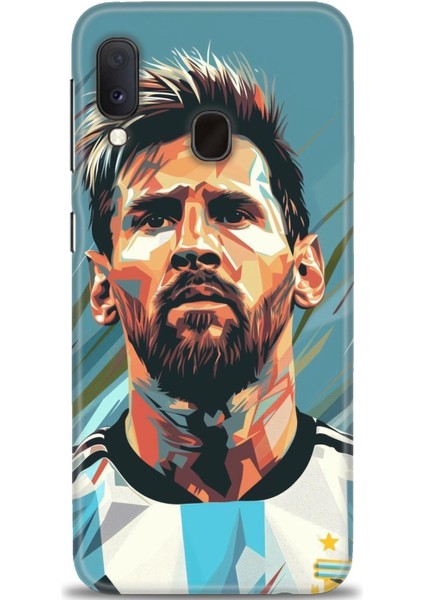 Samsung Galaxy A20E Hd Baskılı Kılıf + 9h Nano Tam Kaplayan Ekran Koruyucu 13