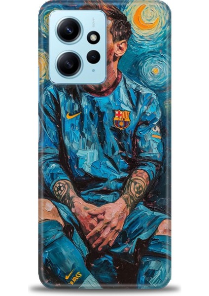 Xiaomi Redmi Note 12 4g Hd Baskılı Kılıf + 9h Nano Tam Kaplayan Ekran Koruyucu 12