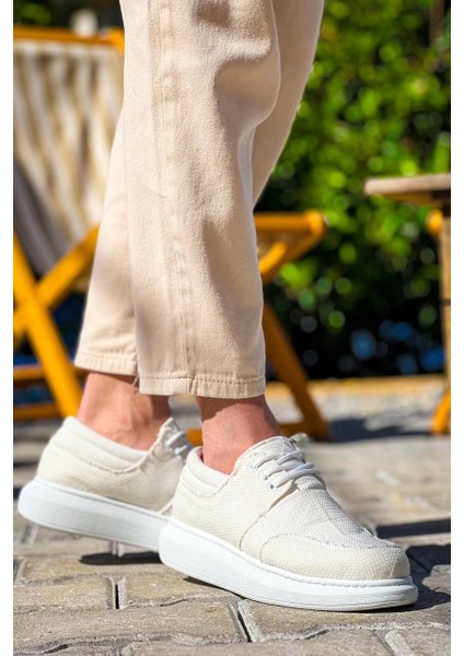 Mtxdpn KB-042 Kuback Bağcıklı Beyaz Günlük Erkek Ayakkabı (Numara: 44) fiyatları