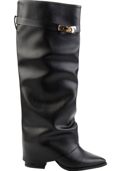 Siyah Kadın Bot & Bootie K03606060309