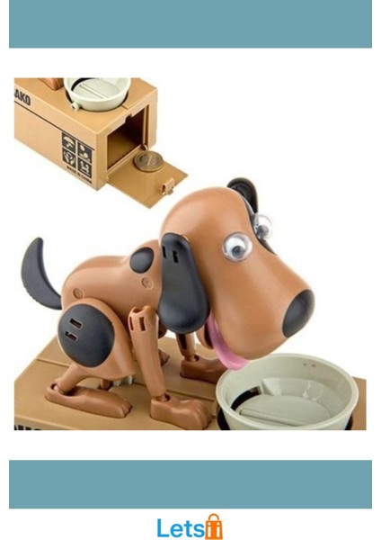 Sevimli Para Yiyen Köpek Kumbara 16 cm Sert Plastik modelleri