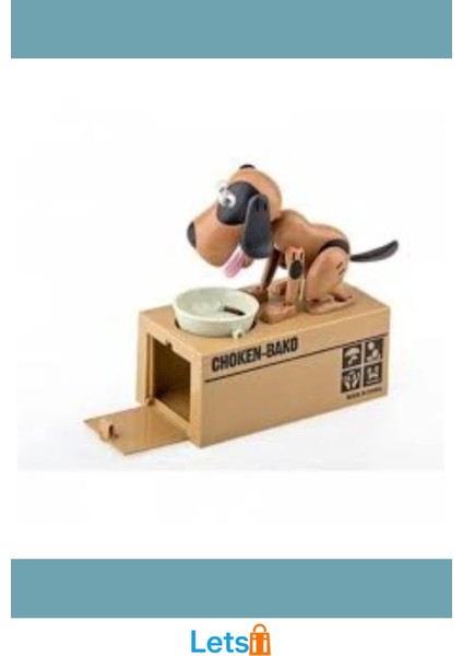 Sevimli Para Yiyen Köpek Kumbara 16 cm Sert Plastik indirimleri