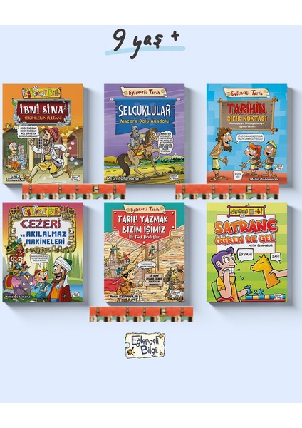 Selçuklular Tarihin Sıfır Noktası, Tarih Yazmak Bizim Işimiz Ibni Sina Hekimlerin Sultanı, Satranç Öğren De Gel, Cezeri ve Akılalmaz Makineleri,(6kitap)