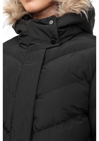 Wl 3dıana 5pr Siyah Kadın Uzun Kaban fırsatları