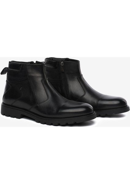 Erkek Siyah Hakiki Deri Klasik Bot 5K1KB64733 modelleri