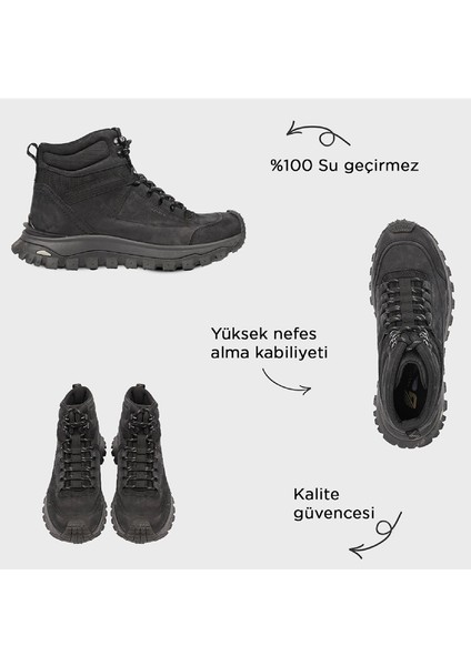 Erkek Siyah Hakiki Deri Outdoor Bot 5K1GB16350 modelleri