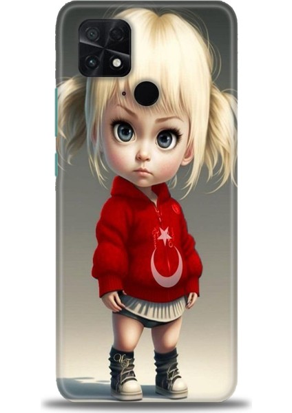 Xiaomi Poco C40 Kılıf Hd Baskılı Kılıf + 9h Nano Tam Kaplayan Ekran Koruyucu 243