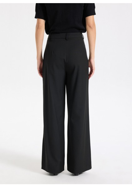 Normal Bel Bol Kesim Siyah Kadın Pantolon J5WL-PNT7075 indirimleri