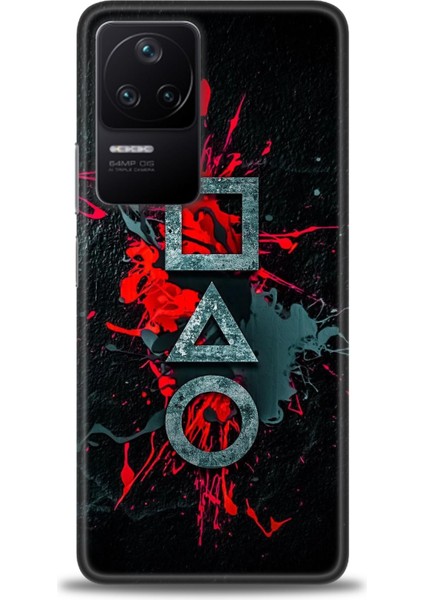 Xiaomi Poco F4 Kılıf Hd Baskılı Kılıf + 9h Nano Tam Kaplayan Ekran Koruyucu 281