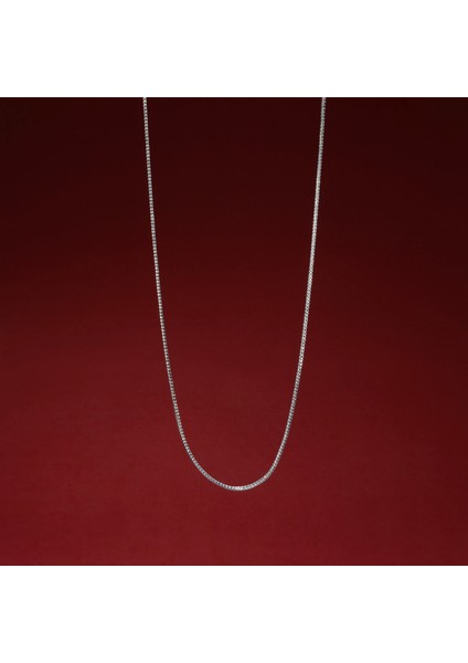 3n Kare Traşlı Tilki Kuyruğu Gümüş Zincir indirimleri