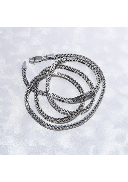 4n Kare Traşlı Tilki Kuyruğu Gümüş Zincir fiyatları