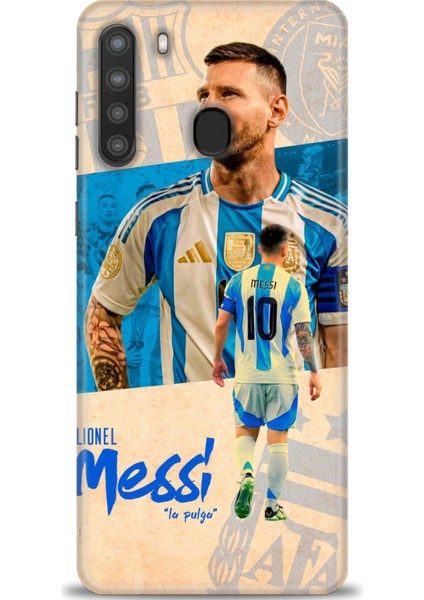 Samsung Galaxy A21 Hd Baskılı Kılıf + 9h Nano Tam Kaplayan Ekran Koruyucu 20