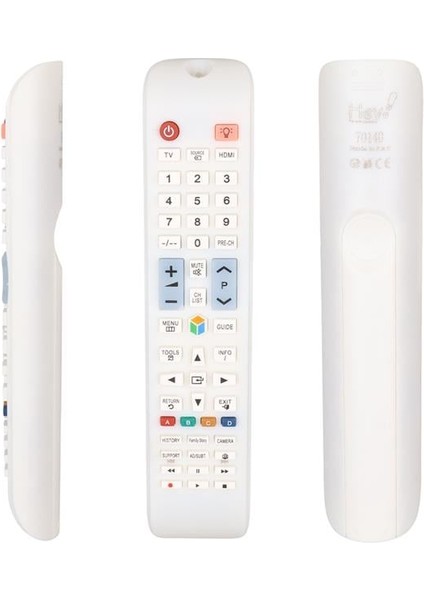 Hey 70140 Küçük Kalıp Rm D1078W Beyaz Uyumlu LCD LED Tv Kumanda