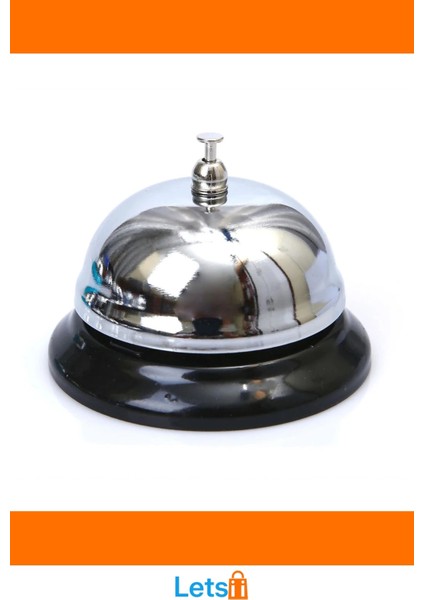 Gümüş Renk Metal Dayanıklı Resepsiyon Zili 8x8 cm modelleri