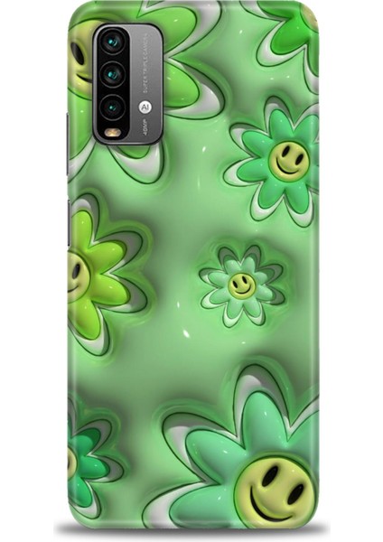 Xiaomi Redmi 9t Hd Baskılı Kılıf + 9h Nano Tam Kaplayan Ekran Koruyucu 120