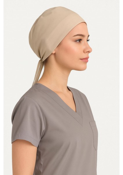 Unisex Düz Bej Cerrahi Doktor Hemşire Hastane Aşçı Saç Bonesi fiyatları