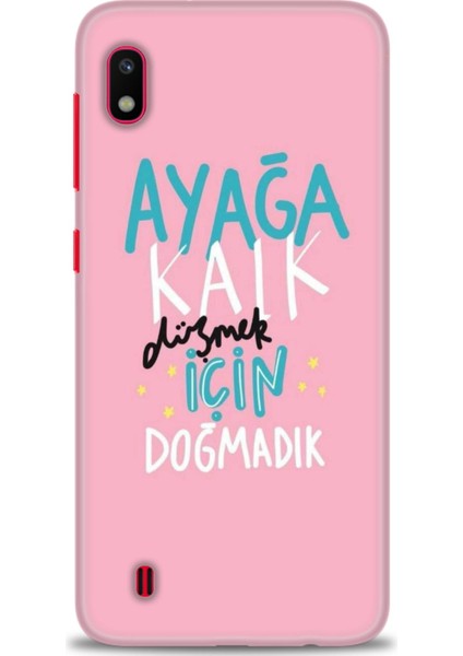 Samsung Galaxy A10 Hd Baskılı Kılıf + 9h Nano Tam Kaplayan Ekran Koruyucu 161