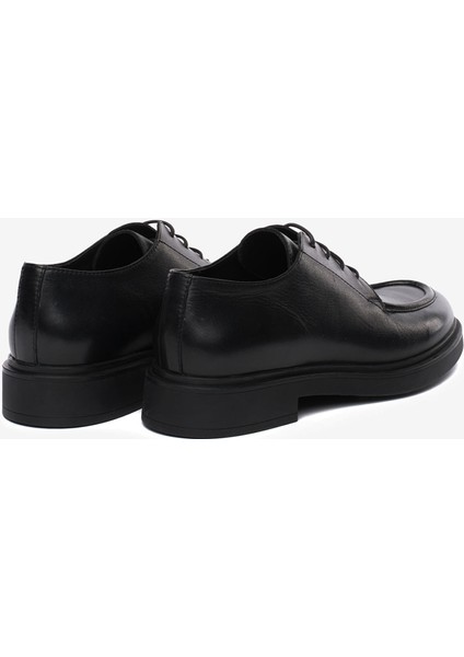 Erkek Siyah Hakiki Deri Oxford Ayakkabı 5K1KA18771 fırsatları