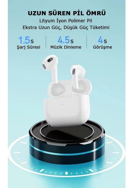 Airpods 3. Nesil Bluetooth Kulaklık — iPhone 14 Pro / 15 / 16 (Net Bas Deneyimi) indirimleri