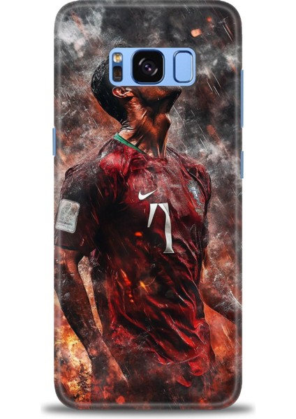 Samsung Galaxy S8 Hd Baskılı Kılıf + 9h Nano Tam Kaplayan Ekran Koruyucu 8