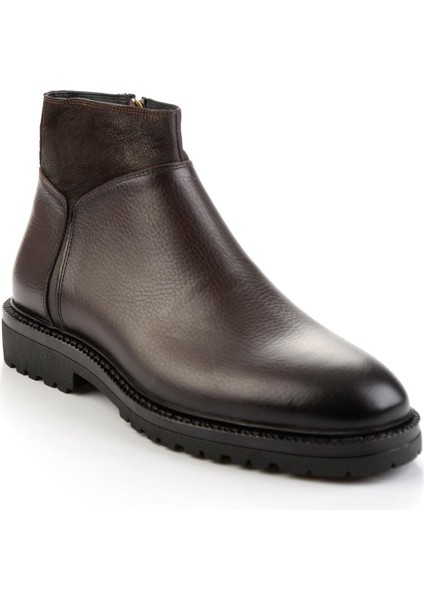 Kahve Hakiki Deri Erkek Bot & Bootie E02648614440 fiyatları