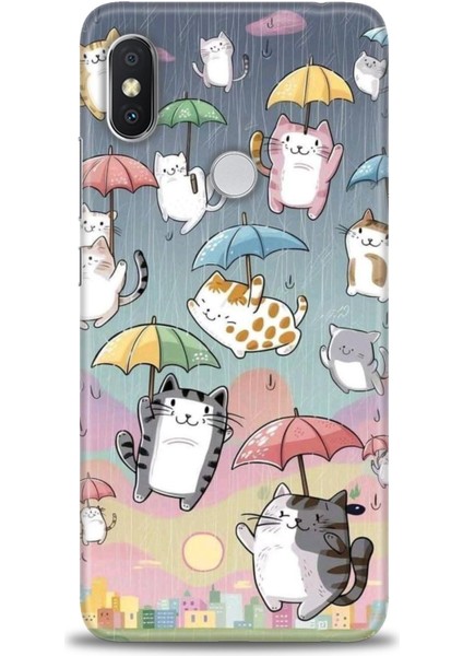 Xiaomi Redmi Note 6 Pro Hd Baskılı Kılıf + 9h Nano Tam Kaplayan Ekran Koruyucu 412