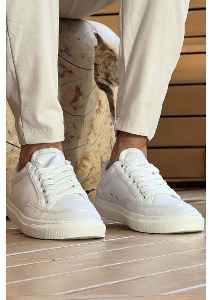 MN2505 - Keten Erkek Ayakkabı Beyaz / Beyaz modelleri