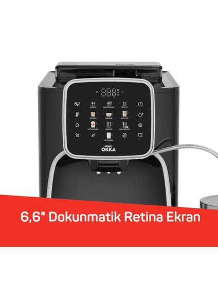 OK0028 Okka Espresso Pro M Tam Otomatik - Bakır