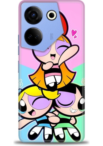 Tecno Camon 20 Pro 4g Kılıf Hd Baskılı Kılıf + 9h Nano Tam Kaplayan Ekran Koruyucu 130