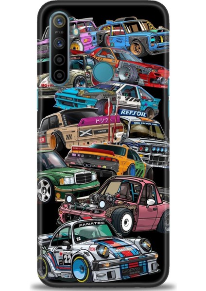 Realme C3 Kılıf Hd Baskılı Kılıf + 9h Nano Tam Kaplayan Ekran Koruyucu 481