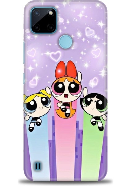 Realme C21Y Kılıf Hd Baskılı Kılıf + 9h Nano Tam Kaplayan Ekran Koruyucu 128