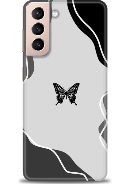 Samsung Galaxy S21 Hd Baskılı Kılıf + 9h Nano Tam Kaplayan Ekran Koruyucu 186