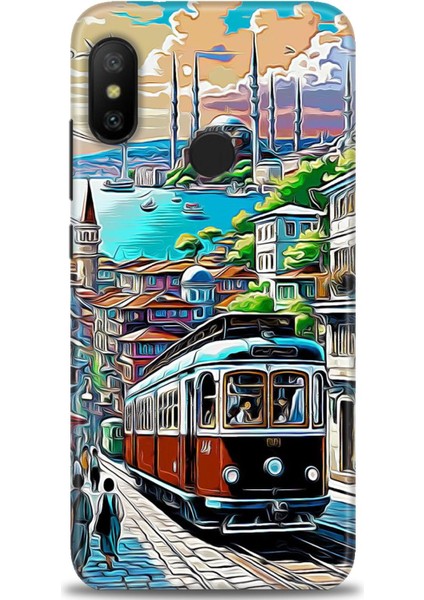 Xiaomi Mi A2 Lite Kılıf Hd Baskılı Kılıf + 9h Nano Tam Kaplayan Ekran Koruyucu 225